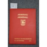 Football Interest, an Arsenal football league champions and FA cup winners 1971 book signed by