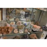 A good collection of mineral samples, crystals etc.