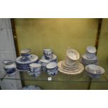 Decorative tea cups and saucers etc.