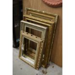 Five various picture frames.