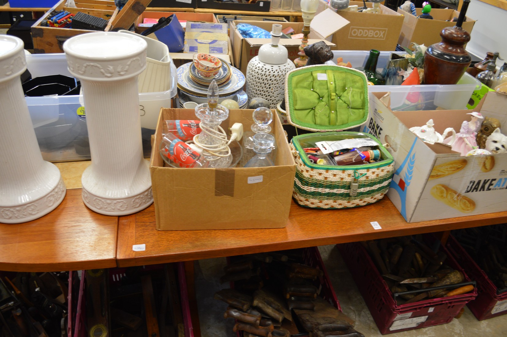 Large quantity of household china, glass etc.