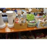 Large quantity of household china, glass etc.
