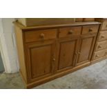 A pine sideboard.