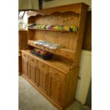 Large pine dresser.