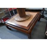 A Chinese square low coffee table.