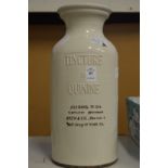 A Tincture of Quinine pharmaceutical jar.
