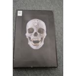 In the manner of Damien Hirst, The Crystal Skull, photographic canvas print.