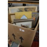 A quantity of assorted paintings, prints etc.