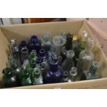 A box of old bottles.