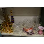 Quantity of decorative and household glassware.
