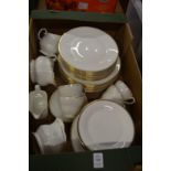 Royal Doulton Gold Concord dinnerware and other china.