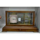 A good oak cased barograph.