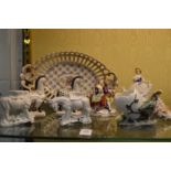 Decorative china to include figures and figurines.