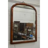 A Victorian mahogany framed mirror.