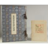 TWO CHINESE BOUND PICTURE ALBUMS.