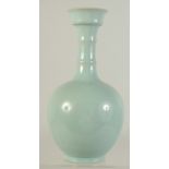 A CHINESE CELADON RU WARE VASE, 28cm high.