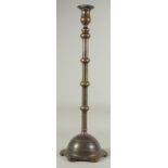 AN 18TH CENTURY OTTOMAN CANDLESTICK, 68.5cm high.