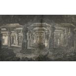 James Phillips after James Forbes, 'The temple of Elephanta', 18.5" x 27", (47x68.5cm), copper plate