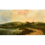 Edmund John Niemann (1813-1876) British, a scene on the Thames at Streatley, oil on canvas, signed