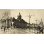 Fred W. Goolden, 'Manchester Royal Infirmary', etching, signed in pencil, Thos Agnew & Sons,