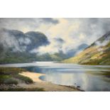 George Melvin Rennie (1874-1953), a Highland Loch, oil on canvas, signed, 16" x 24" (40 x 61cm).