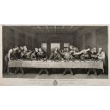 Raphael Morghen after Leonardo, 'The Last Supper', engraving, plate size 20.5" x 37" (52 x 94.5cm).