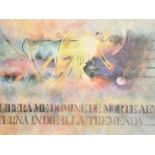 Tom Phillips (1937-2022), 'Libera Me', lithograph, signed, inscribed and numbered 56/250 in