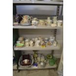 A large quantity of decorative china and glassware.