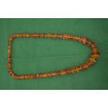 A good faceted amber graduated necklace.