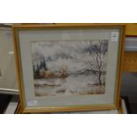 Seven watercolours by Somerville, mostly Scottish scenes.