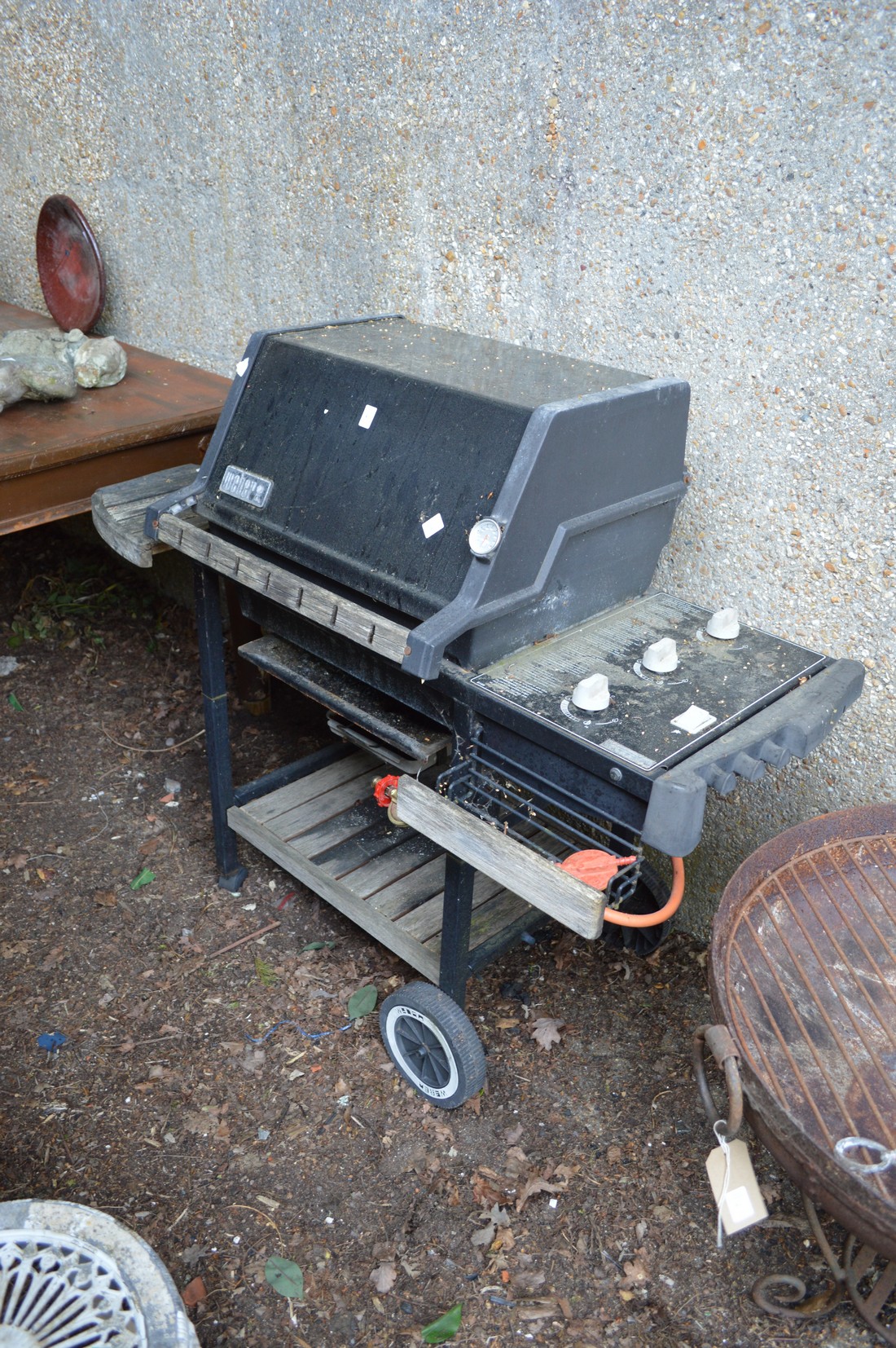 A Weber gas barbecue (as found).