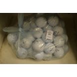 A bag of golf balls.