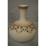 A classical revival painted and gilt decorated parian china vase.