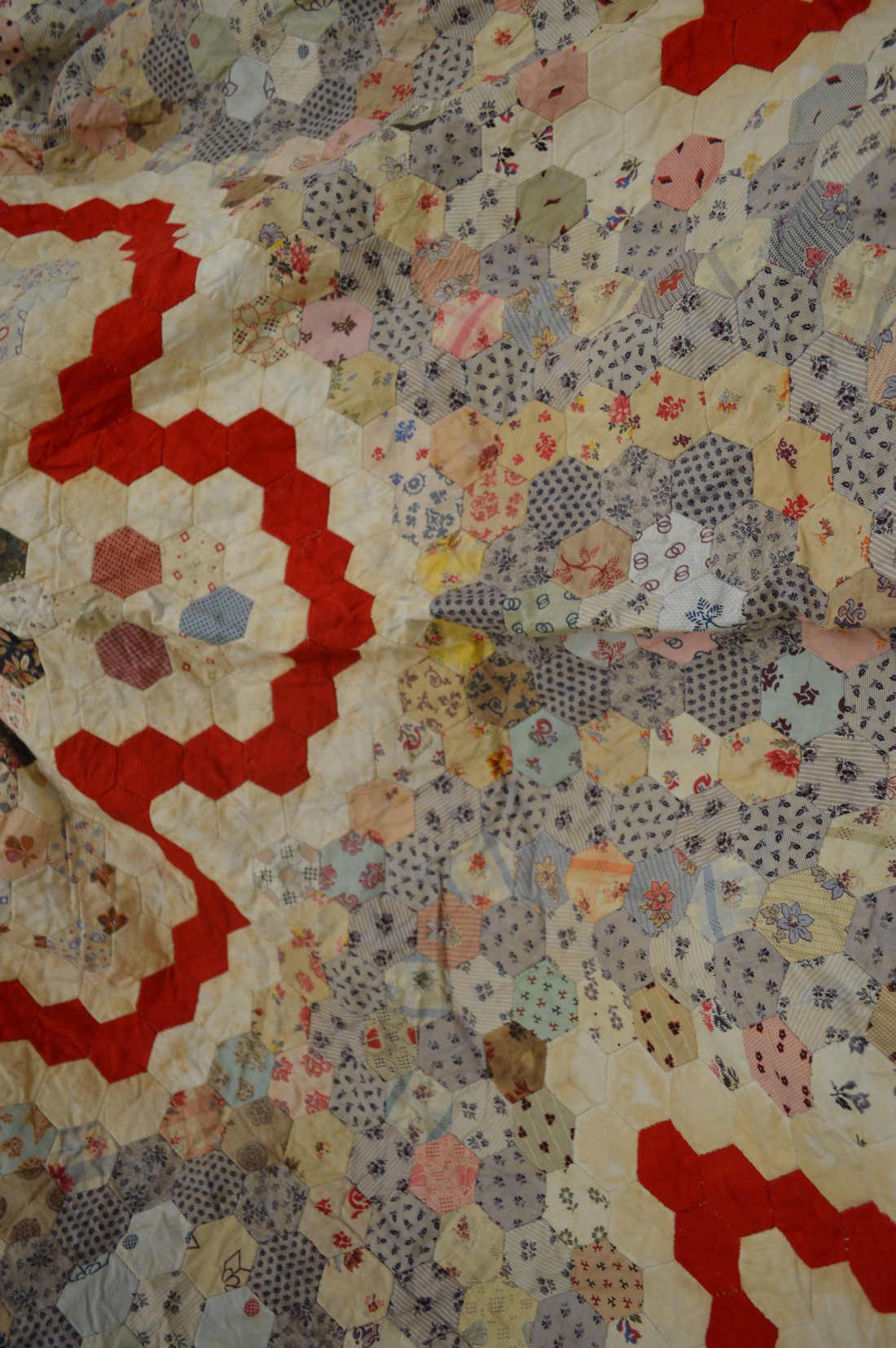 Patchwork bed cover. - Image 3 of 5