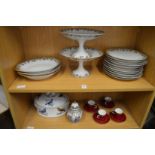 A Limoges dessert service and other decorative china.