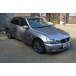 A Lexus IS300 four door saloon, with private plate, 91,000 miles, MOT until November, no tax, V5