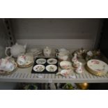 Crown Derby and other decorative china.