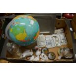 Globe porcelain plaques etc.