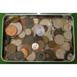 A box of coins.