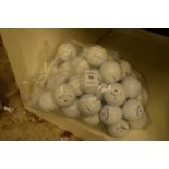 A bag of golf balls.