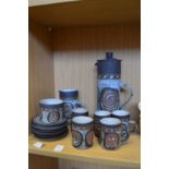 A Briglin pottery coffee service.