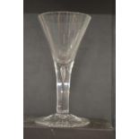 A 19th century wine glass.