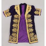 A MIDDLE EASTERN EMBROIDERED VELVET JACKET.