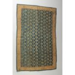 A VERY FINE 17TH CENTURY PERSIAN SAFAVID TEXTILE, 77cm x 50cm.