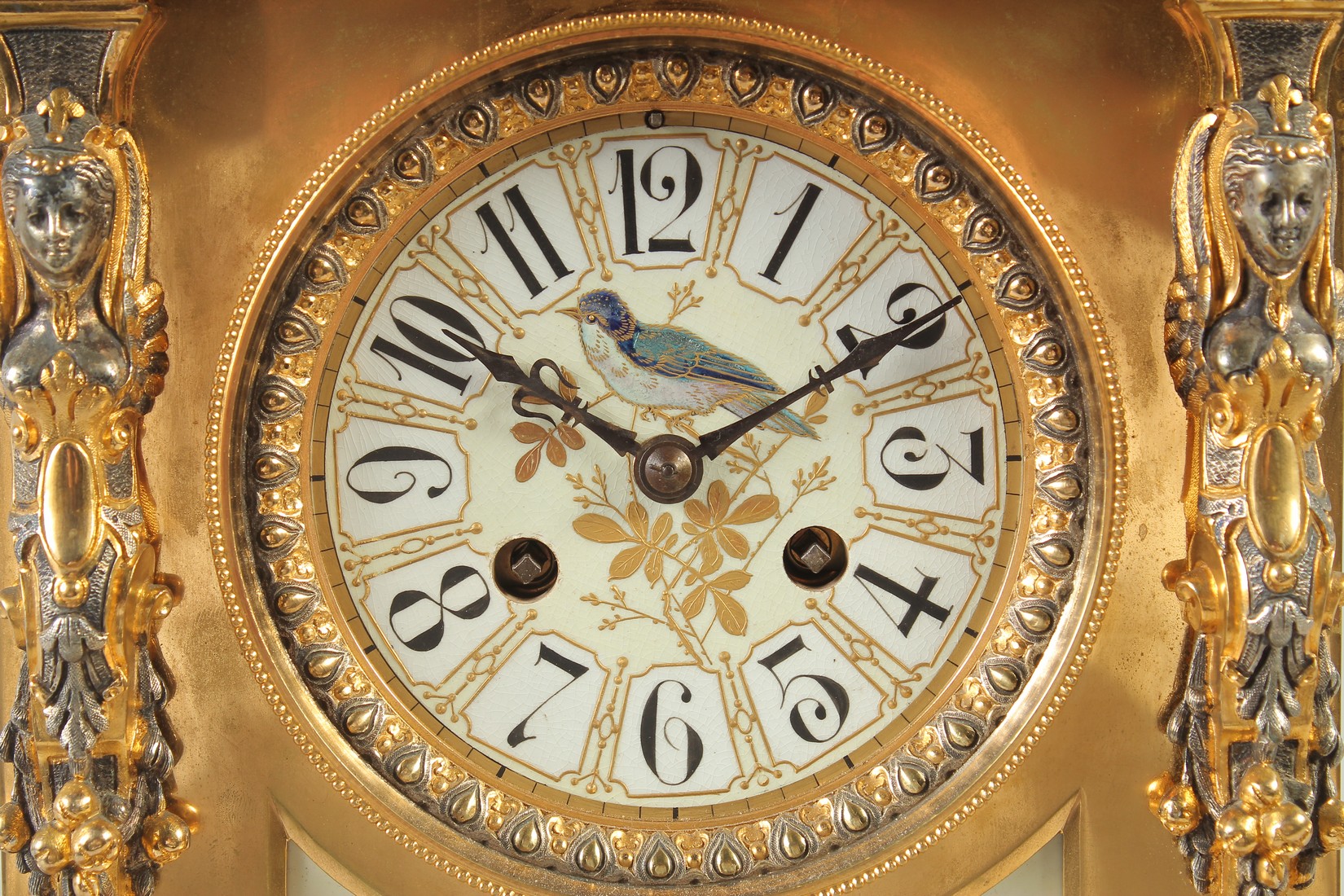 A GOOD 19TH CENTURY FRENCH ORMOLU MANTLE CLOCK possibly by ACHILLE BROCOT, with eight day movement - Image 6 of 6