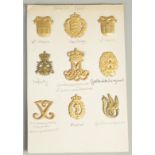 A COLLECTION OF NINE DANISH ARMY BADGES.