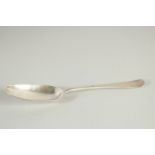 AN EARLY AMERICAN SILVER TABLE SPOON by S. CASEY.