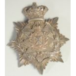 THE ROYAL HIGHLANDERS BLACK WATCH 1ST VOLUNTEERS BATTALION. HELMET PLATE BADGE. 12cm x 10cm