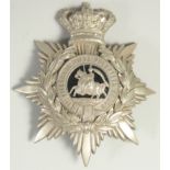 1ST FIFESHIRE RIFLE VOLUNTEER CORPS HELMET PLATE BADGE. 1880 - 1887. 12cm x 10cm