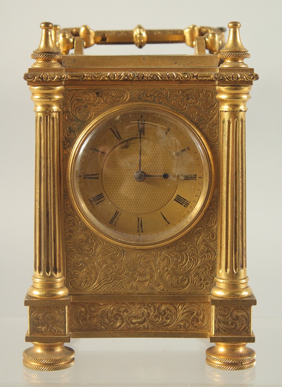 A VERY GOOD SMALL 19TH CENTURY ENGLISH CARRIAGE CLOCK by PERIGAL, DUTERRON, Bond Street, London with